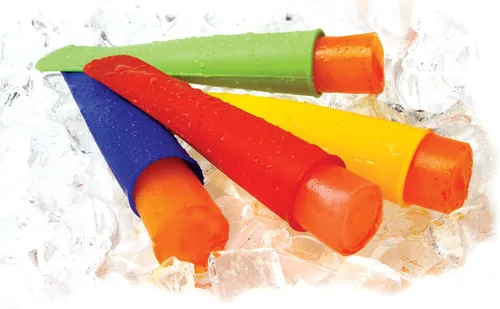 Vista 4 de Norpro Juego de 4 piezas de silicona para hacer paletas de hielo, varios