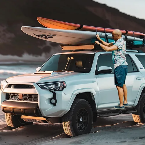 Vista 2 de SMANOW Estribos de Carrera Compatibles con Toyota 4Runner 2010-2024 Sin Faldones Laterales