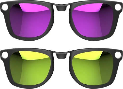 Vista 14 de HIBLOKS Clip polarizado para gafas inteligentes Ray-Ban Meta Wayfarer, Plateado
