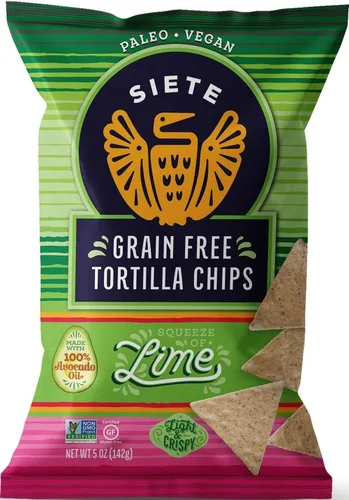 Vista 15 de Siete Chips de tortilla sin granos, sin gluten, aprobados por Whole30, paleo, vegano, sin OMG, chips de inmersión, 5 onzas (paquete de 3)