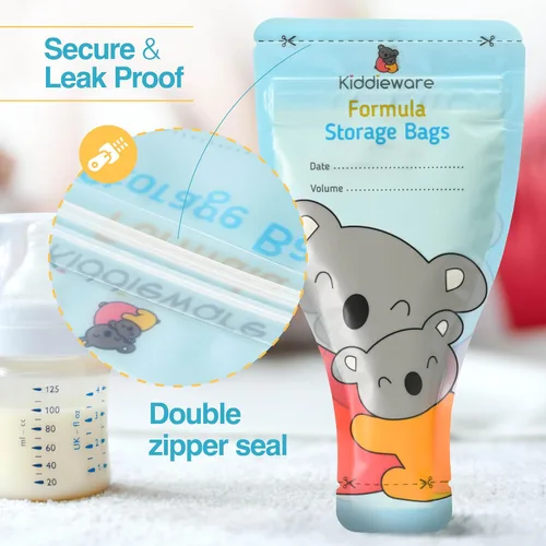 Vista 4 de Paquete de 30 bolsas de almacenamiento de fórmula para bebés, dispensador, contenedor desechable para fórmula para bebés