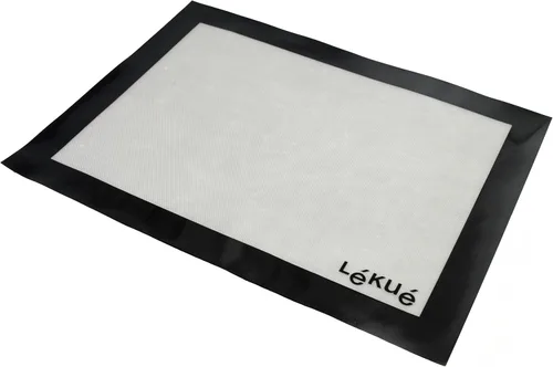 Vista 3 de Lekue Alfombrilla de silicona para hornear de 12 x 16 pulgadas, transparente