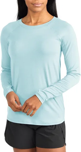 Vista 14 de Free Fly Camiseta de manga larga para mujer, protección solar UPF 50+, transpirable, ultrasuave, para mujer