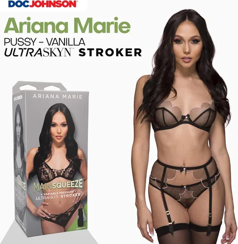 Vista 2 de Doc Johnson Main Squeeze Ariana Marie - Placa de apriete para presión precisa - Tapa de extremo giratorio para controlar la succión - Discreto