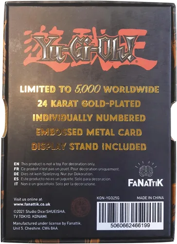 Vista 6 de Yu-Gi-Oh! Black Luster Soldier - Tarjeta metálica chapada en oro de 24 quilates