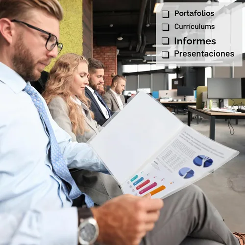 Vista 7 de JOERSH 10 portadas transparentes para informes con barra deslizante, protector de papel de carpeta de plástico, carpetas de informes con cubierta
