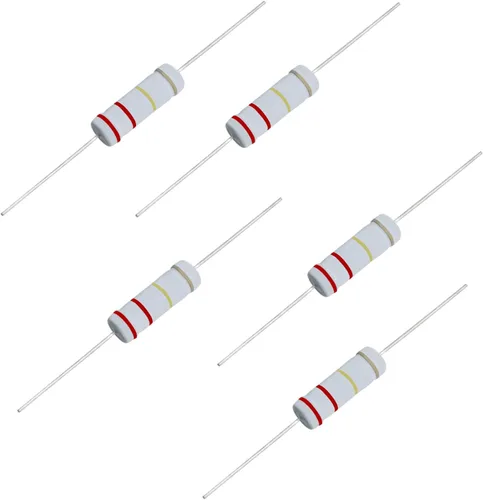Vista 9 de Resistencia de película de óxido metálico de 1K Ohm, ± 5% de tolerancia de alta precisión de 5 vatios para circuito electrónico, resistencia
