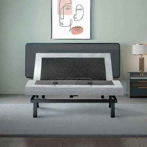 Vista 2 de Irvine Home Collection Base de cama ajustable de tamaño individual XL, características cargadas, gravedad cero, sin ronquidos, posiciones de memoria