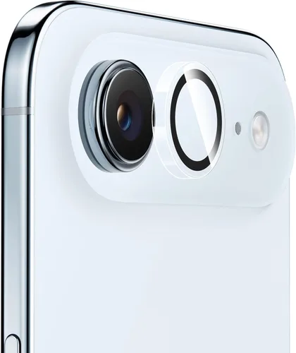 Vista 15 de UARMOR - Protector de lente de cámara compatible con iPhone 17, 16 y 16 Plus: vidrio templado 9H y cubierta de aluminio, transparente HD, kit
