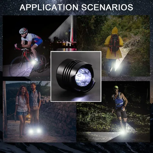 Vista 7 de Headlights for Shoes with 8 Batteries, 3 Modes LED Flashlight Shoes Headlights Accessories for Camping Lasting 72 Hours IPX5 Waterproof Shoe Charm