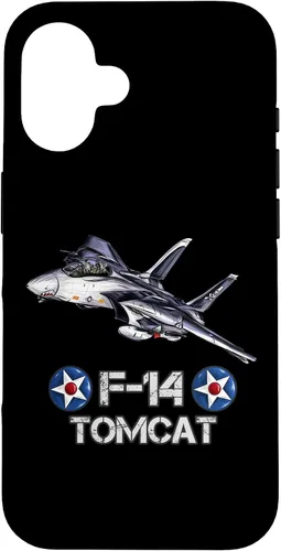 Vista 32 de Vintage F-14 Tomcat Fighter Jet Aviación Militar Estuche de Regalo para iPhone 17