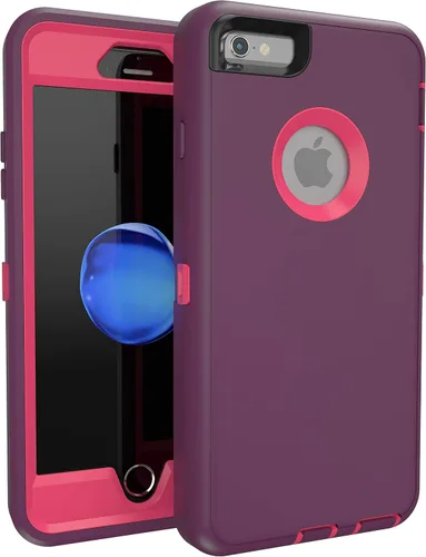 Vista 9 de MXX Funda para iPhone 6S/iPhone 6, resistente protección de policarbonato TPU de alta calidad, cubierta híbrida para parachoques, con protector