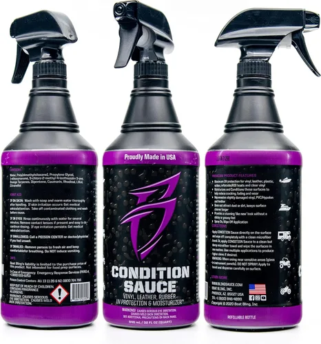 Vista 4 de Boat Bling - Productos prémium para detallar, para interiores y exteriores UV-blocking interior moisturizer helps prevent fading, cracking and