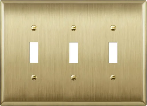 Vista 30 de LIDER Placa de Pared de Metal para Interruptor de Luz de Palanca, Cubierta de Interruptor de Acero Inoxidable, Resistente a la Corrosión