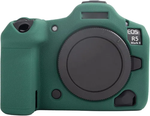 Vista 11 de MUZIRI KINOKOO Funda de silicona compatible con cámara digital Canon EOS R5 Mark II, goma blanda EOS R5 Mark II/EOS R5 II, funda protectora