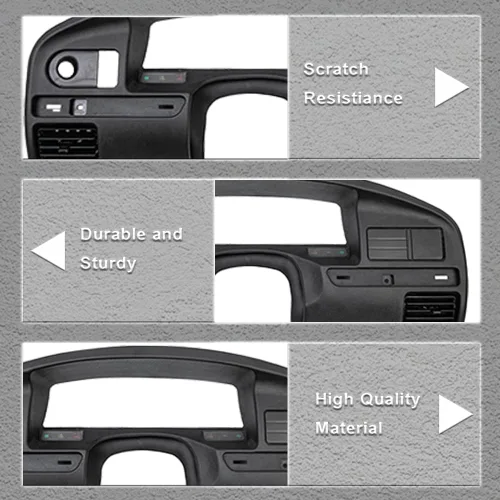 Vista 3 de PIT66 Cubierta de bisel para panel de salpicadero, compatible con Ford F150 F250 F350 1992-1997 cubierta de tablero