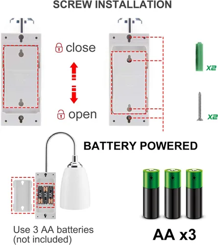 Vista 3 de HONWELL Lámpara de pared LED que funciona con pilas, apliques de pared para interiores, inalámbrico, multicolor, para iluminación de habitación