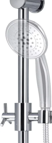 Vista 5 de PULSE ShowerSpas 1010-CH Barra deslizante ajustable para ducha de mano con cesta de alambre jabonera, cromo pulido