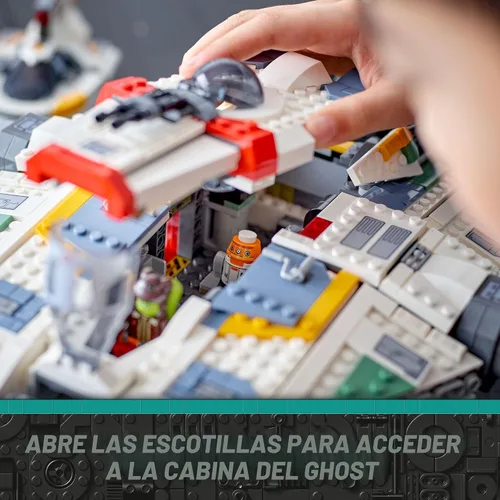 Vista 4 de LEGO Star Wars Ahsoka Ghost and Phantom II - Juguete de nave espacial Star Wars para niños, niños y niñas, a partir de 10 años, regalos