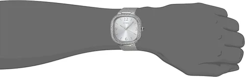 Vista 8 de GUESS US Womens Silver-Tone Mesh Analog Watch