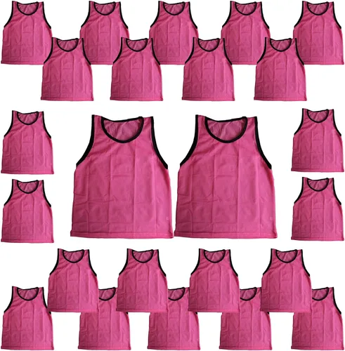 Vista 42 de BlueDot Trading Adult & Youth Scrimmage Training Vests for Soccer, Basketball & More – Available in 1, 6, 12, 24 Packs Naranja