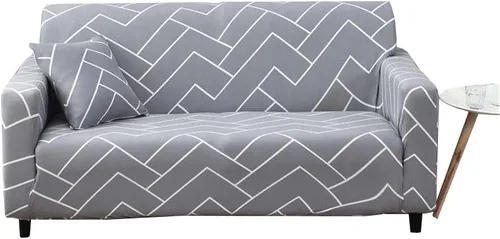 Vista 7 de Funda elástica para sofá de 3 plazas, funda protectora para sofá de 3 plazas, fundas elásticas para sofá de 2/3 plazas, fundas protectoras de sofá