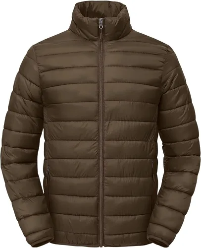Vista 11 de Abrigos de invierno para hombre, térmicos, ligeros, acolchados, impermeables, cálidos, con bolsillos con cremallera