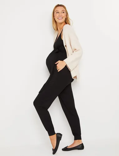 Vista 3 de Motherhood Maternity Enterizo esencial de maternidad de rizo francés para mujer