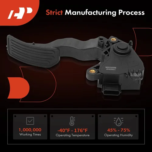 Vista 4 de A-Premium Pedal de acelerador con ensamblaje de sensor de posición Compatible con Nissan Versa 2013-2022, Versa Note 2014-2019, Kicks 2018-2022