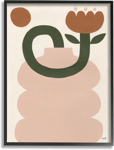 Vista 11 de Stupell Industries Arte Giclée Abstracto Boho Tulipán Enmarcado por Moira Hershey Stupell Industries White, 11 x 14 Inches, Easy to Hang and