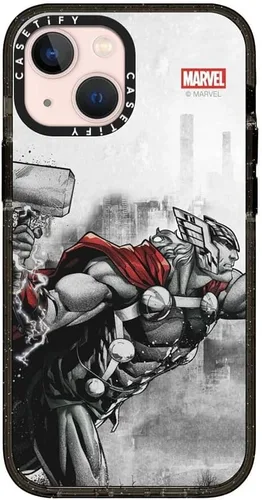 Vista 172 de CASETiFY Funda para iPhone Air, compatible con MagSafe Marvel VS CoLab Protección contra caídas de grado militar 4x de 8.2 pies Funda Capitán