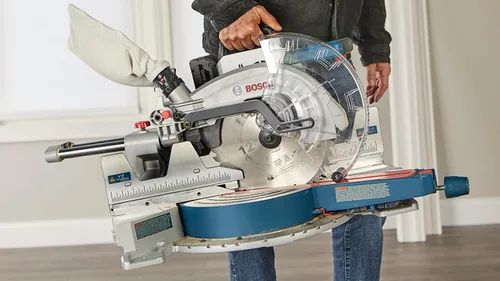 Vista 11 de BOSCH GCM18V-12SDN PROFACTOR™ Sierra ingletadora deslizante de doble bisel de 18V y 12 pulgadas (herramienta desnuda)