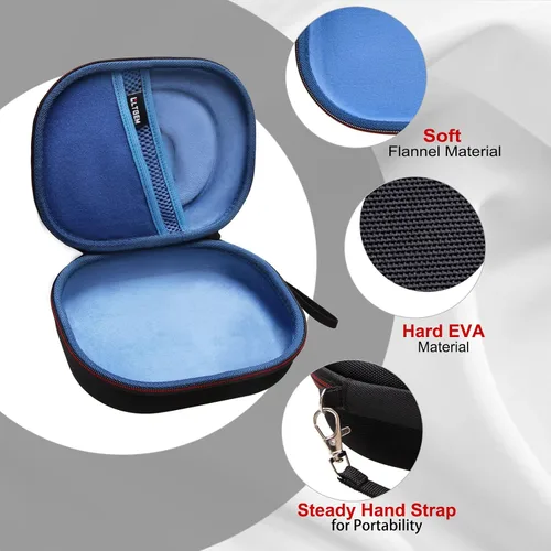 Vista 6 de LTGEM Funda rígida para auriculares JBL - Azul cielo/ Azul oscuro
