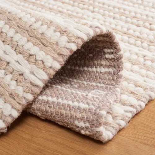 Vista 6 de SAFAVIEH Natura Collection - Alfombra de pasillo de 8 pies, color gris pardo y marfil, diseño moderno, ideal para zonas de alto tráfico en pasillo