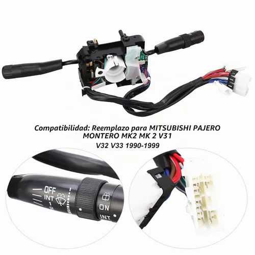 Vista 3 de Keenso MR301406 - Interruptor de luz indicadora de luz intermitente para Pajero Montero MK2 MK 2