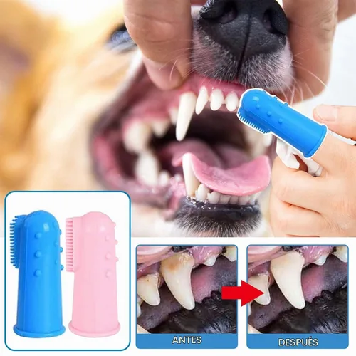 Vista 6 de Paquete de 8 cepillos de dientes pequeños para perros y gatos, cepillo de dientes para mascotas de 360º/mini cabeza/doble cabeza/10000 cerdas
