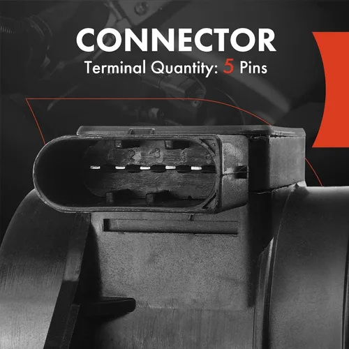 Vista 3 de A-Premium Conjunto de sensor de flujo de aire masivo [5 pines] compatible
