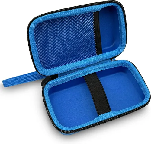 Vista 6 de Estuche de viaje para EASEGMER RS-8M RS-1 para QS4 Kids Handheld Game Player Portable Video Game Player (azul)