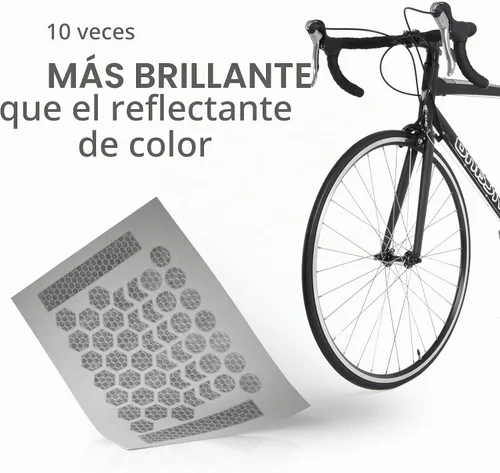 Vista 3 de ReflecToes Reflective Stickers – High-Visibility Retroreflective Safety Decals for Bikes, Helmets