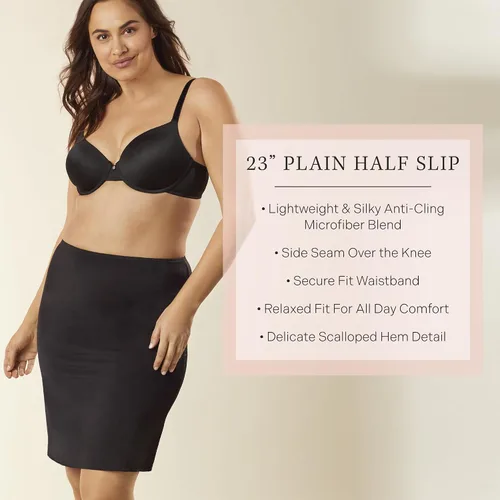 Vista 4 de Jones Nueva York sedoso Spandex 23" mitad Slip (620123)