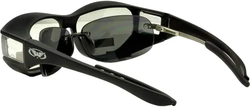 Vista 7 de Global Vision Gafas de seguridad Escort que se ajustan a la mayoría de las lentes ahumadas Negro humo