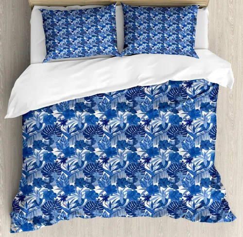 Vista 13 de Ambesonne Cartoon Duvet Cover Set, Pastel Animals Pattern Dragonflies Beetle Ladybug Earth Worm Spring, Decorative 3 Piece Bedding Set with 2 Pillow