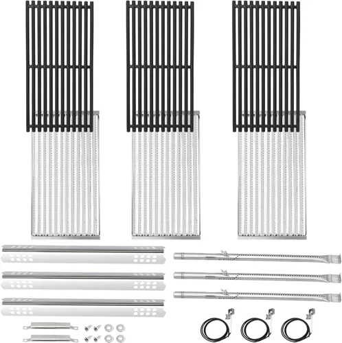 Vista 8 de Criditpid Placas emisoras de parrilla para Charbroil Tru-Infrared 463242716, 463257520, 463242715, 463276016, 463255020 parrilla de gas, emisor