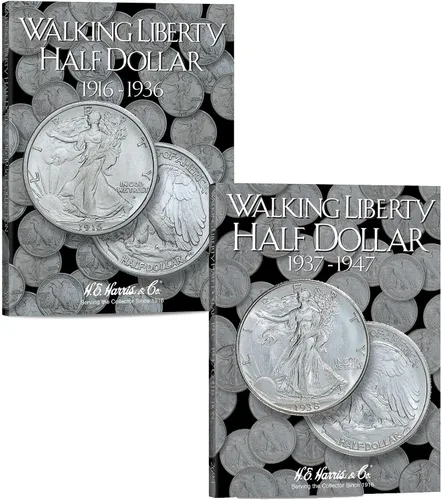 Vista 11 de H.E. Harris & Co. Carpeta de monedas de medio dólar de EE.UU. Walking Liberty 1916 – 1936 # 2693