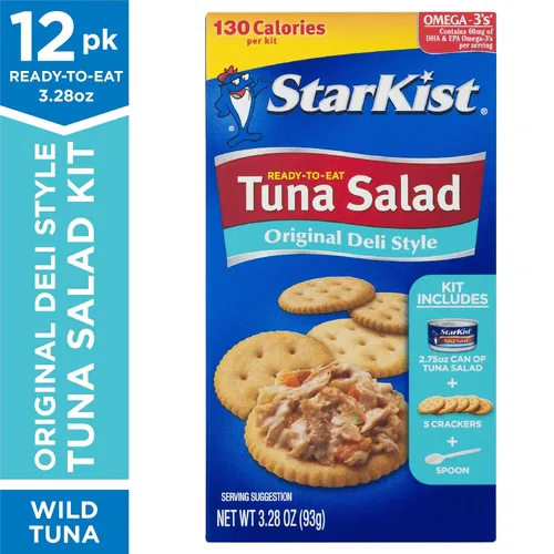 Vista 7 de StarKist Paquete de ensalada de atún (12 unidades) - Almuerzo para llevar y listo para comer estilo delicatessen original