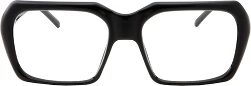 Vista 7 de grinderPUNCH Gafas transparentes de nerd negras de gran tamaño, para hombre y mujer, disfraz cuadrado