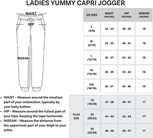 Vista 6 de Real Essentials Paquete de 3 pantalones deportivos capri para mujer, con puños, atléticos, casuales, suaves, con bolsillos