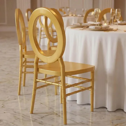 Vista 13 de Efavormart - Juego de 1 silla de banquete transparente sin brazos apilable con respaldo ovalado acrílico, construcción de plástico invisible