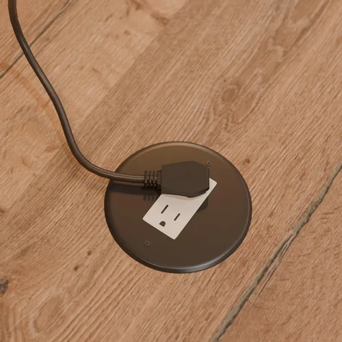 Vista 3 de Vari Regleta de alimentación (10 pies) - Cable de extensión negro con múltiples tomas de corriente y protección contra sobretensiones - Extensor