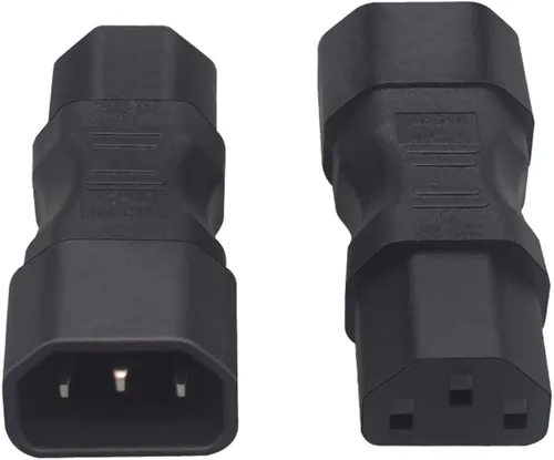 Vista 4 de Adaptador C14 a C13, conecta computadoras, servidores, impresoras, monitores y más - Adaptador C14 a C13